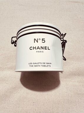 CHANEL | Container | Factory 5 Collection: No. 5 Chanel Tin for the Bath Salts